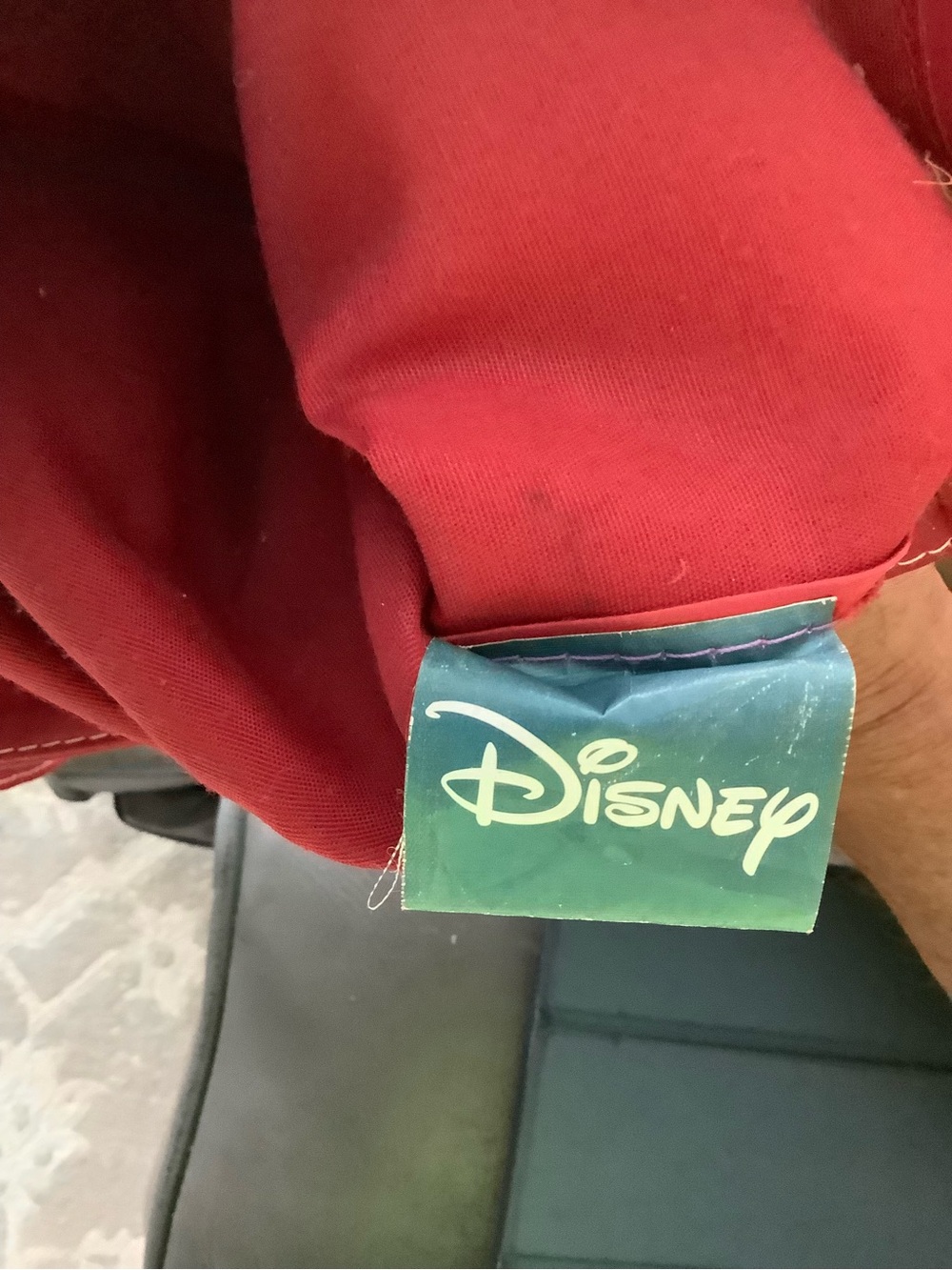 Disney Red Tote Bag with Mickey Mouse Clear Front Panel - Picture 3 of 6